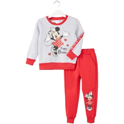 Afbeelding van Disney Minnie Mouse set / Joggingpak Trainingspak Huispak Grijs Maat 122/128 (8 jaar)