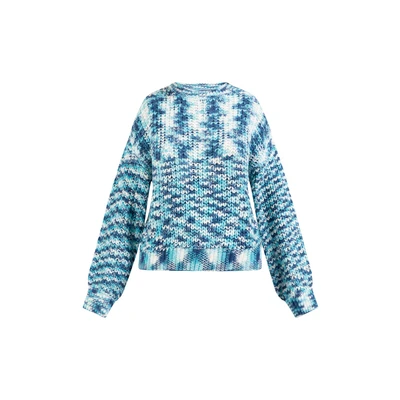 Afbeelding van MYMO Trui lichtblauw / donkerblauw wit