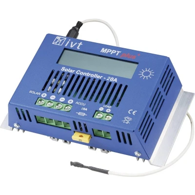 Afbeelding van IVT MPPTplus 20A Laadregelaar voor zonne energie MPPT 12 V, 24 V 20 A