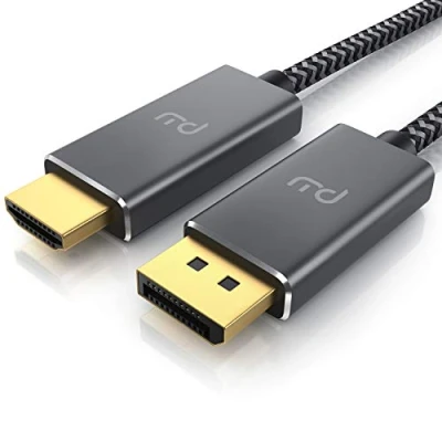 Afbeelding van 4K 3m DisplayPort 1.4 naar HDMI kabel HDTV standaard 2.0 UHD 3840 x 2160 @ 60 Hz 3 voudige afscherming knikbescherming metalen stekker audio en video adapterkabel voor beamer laptop monitor