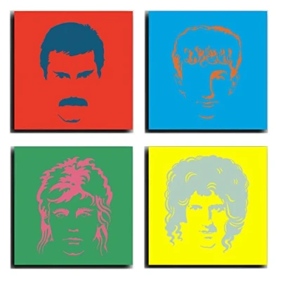 Afbeelding van Camera Poster Queen, Freddie Mercury Totale grootte: 63 x cm, XXL, meerkleurig