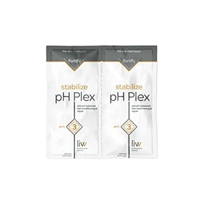 Afbeelding van pH Plex 3 Stabiliseert het haar na kleuring of blondering, herstelt beschadigd haar, versterkt effect tussen de behandelingen, geschikt voor alle haartypes