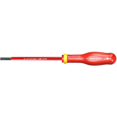 Afbeelding van Facom VDE Schroevendraaier tot 1000 Volt geïsoleerd Protwist sleufschroeven AT5.5X200VE 5.5x200 mm