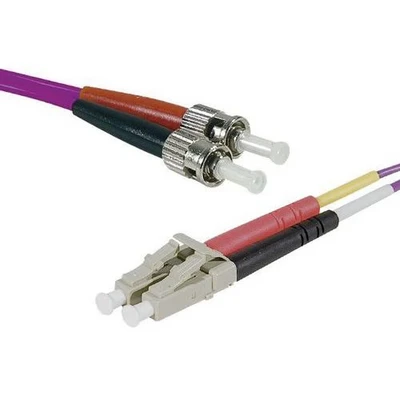 Afbeelding van Draadbrug optisch Duplex 2 mm OM4 LC UPC/ST UPC erika 10 m