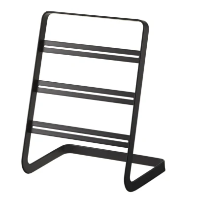 Afbeelding van Yamazaki Sieradenhouder Tower Oorbellenhanger 3 Lagen Zwart 15,2x10,3x19,7cm