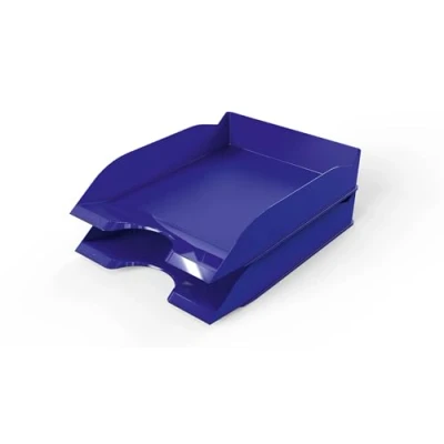 Afbeelding van Durable Briefbakje BASIC A4, blauw, stapelbare opbergvakken, 6 stuks, 1701674040