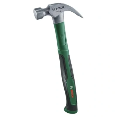 Afbeelding van Bosch klauwhamer 450 g (extra groot slagvlak; robuust koolstofstaal; V vormige klauw; comfortabele handgreep met softgrip en kern van glasvezel; weinig trillingen)