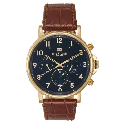 Afbeelding van Tommy Hilfiger Daniel Horloge, Heren, Maat: One Size, Braun