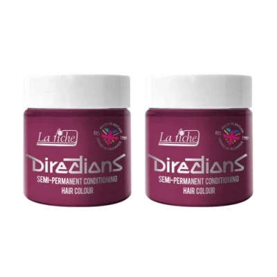 Afbeelding van La Riche Directions Semipermanente haarverf, 100 ml, blik van 2 stuks, cerise