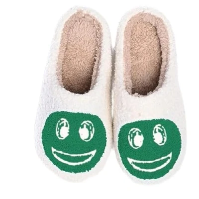 Afbeelding van Jugsar Slippers voor dames binnen en buiten zachte flanel traagschuim pantoffels instappers huisslippers, Groen, 3.5/4 UK