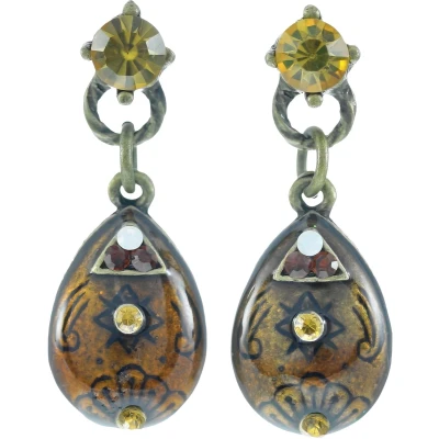 Afbeelding van Behave Oorstekers met steentjes vintage design