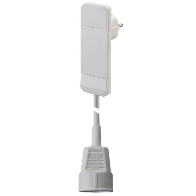 Afbeelding van Bachmann 933.013 Stroom Verlengkabel 16 A Wit 1.50 m H05VV F 3G 1,5 mm²