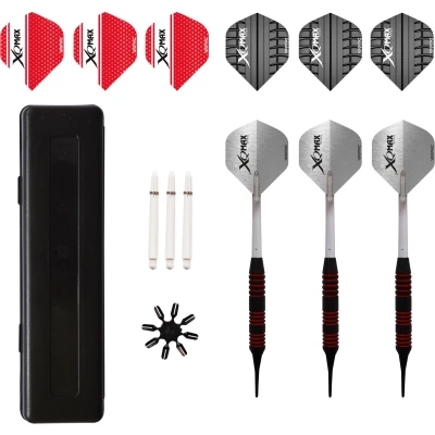 Afbeelding van XQMax Rubberised Dartset Soft Tip Dartpijlen