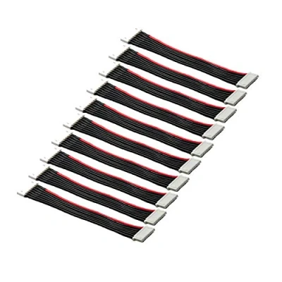 Afbeelding van LinsyRC 10 stks 2S 3S 4S 5S 6S JST XH Balans Lood Verlengkabel Man vrouw RC Lipo Adapter Stekker met 15CM 22AWG Siliconen Draad (6s)