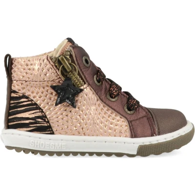 Afbeelding van Sneakers Meisjes Pink Bronze Leer Shoesme Maat 22