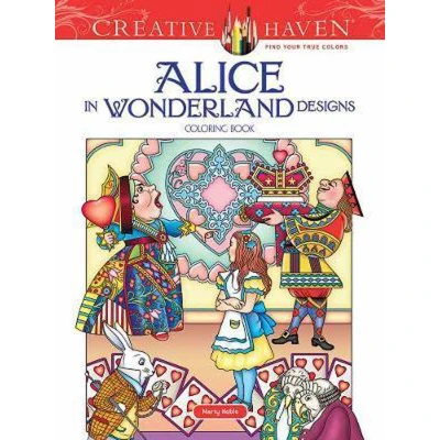 Afbeelding van Creative Haven Alice in Wonderland Designs Coloring Book