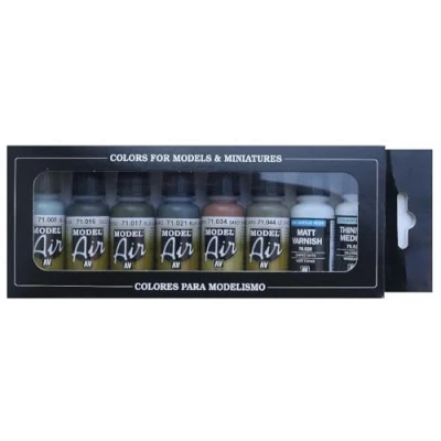 Afbeelding van Vallejo 71165 Model Air Set Luchtmacht Pre War to 1941, 17 ml (8 stuks)