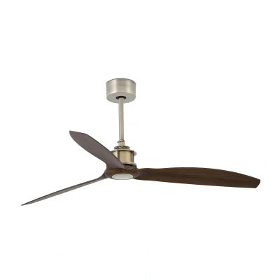 Afbeelding van Faro Lighting Just Medium plafondventilator antiek messing, hout optioneel LED licht apart verkrijgbaar