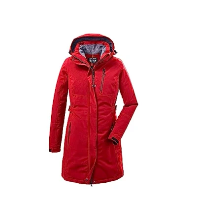 Afbeelding van killtec dames Functionele parka/parka met afritsbare capuchon KOW 165 WMN PRK, rot, 40, 37726 000
