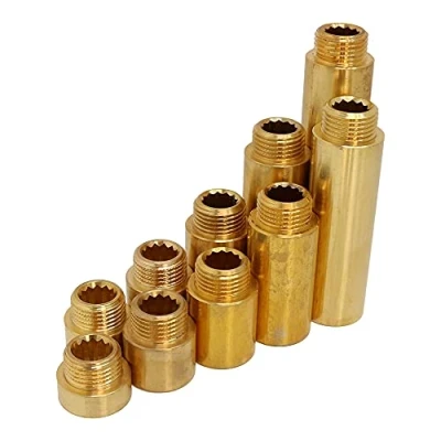 Afbeelding van H2O Flex Kraanverlenging 1/2 inch, messing, aansluitverlenging, fitting, schroefdraadfitting