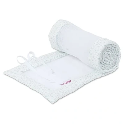 Afbeelding van babybay Comfort Netnest geschikt voor Maxi, Boxspring en Plus modellen, witte glittersterren mint