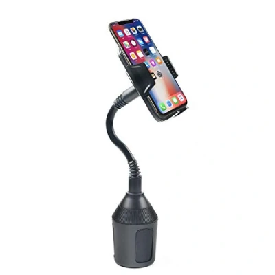 Afbeelding van Universele telefoonhouder voor bekerhouder, blikjeshouder mobiele telefoon auto cup mount smartphones tot 8,4 cm, zwart
