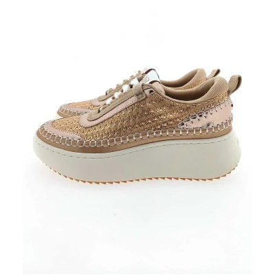Afbeelding van Steve Madden Doubletake Sneakers laag, Dames, Maat: 38, Buff gold/white Kunststof