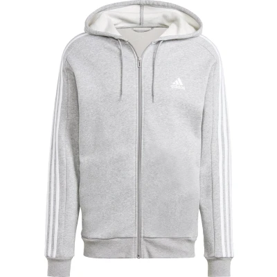 Afbeelding van adidas Sportswear Essentials 3STRIPES Fullzip Sweater met rits, Heren, Maat: XXL, Medium grey heather