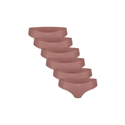 Afbeelding van Sloggi 6PACK Hipstring String, Dames, Maat: Small, Cacao