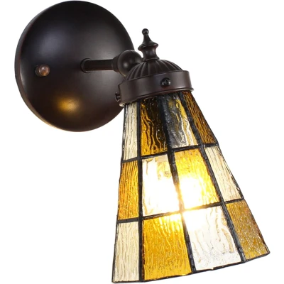 Afbeelding van Clayre &amp; Eef Bruine Wandlamp Tiffany 17*12*23 cm E14/max 1*40W 5LL 6209