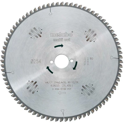 Afbeelding van Metabo 628082000 Cirkelzaagblad 210 mm 1 stuk(s)