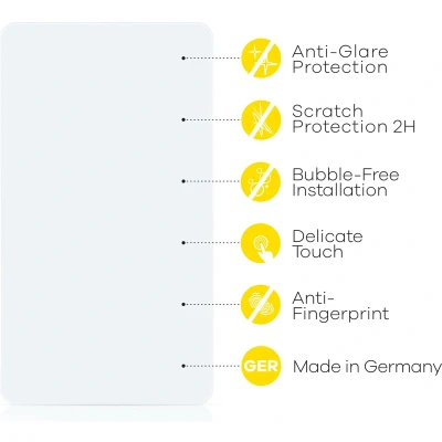 Afbeelding van upscreen Screenprotector voor Porsche Cayenne E3 2019 PCM Folie Beschermfolie anti glare matte