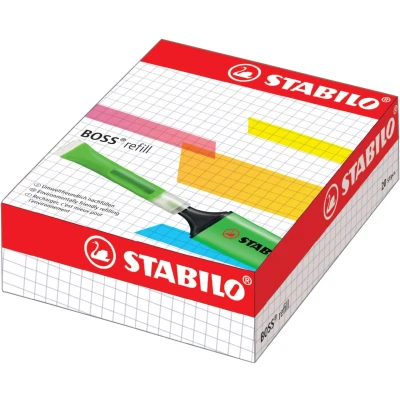 Afbeelding van STABILO BOSS ORIGINAL Navullingen 20 stuks In 9 Verschillende Kleuren