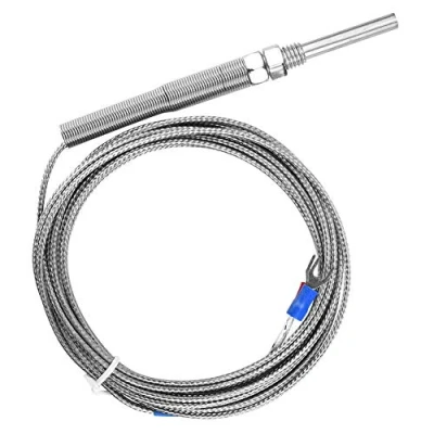 Afbeelding van Temperatuurregelaar, Keenso thermokoppelsensor type K schroefdraad M8 draad voor temperatuursensor thermokoppelsonde (5 m)