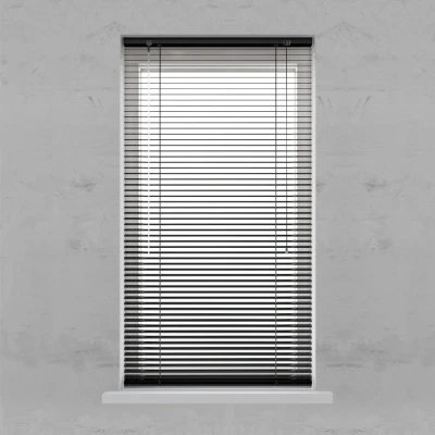 Afbeelding van Aluminium jaloezie 25 mm Smart Matte black 240x180cm (Zwart)