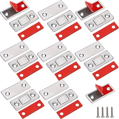 Afbeelding van Dunne Deurmagneet Sterke Jiayi 8 stuks magneten voor kastdeuren Zelfklevende deurmagneten meubelladen Magneetkast Magnetische vangst Kastmagneten Magneet Deurdranger