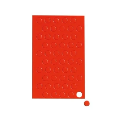 Afbeelding van MAUL Magneetsymbolen cirkels, Ø 1 cm, 50 stuks, rood