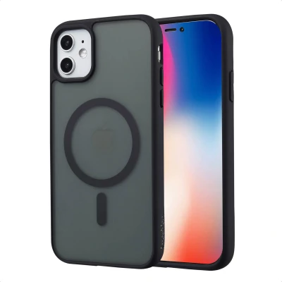 Afbeelding van Apple iPhone 11 MagSafe Hoesje Kunststof imoshion Hardcase/Backcover Zwart Telefoonhoesje