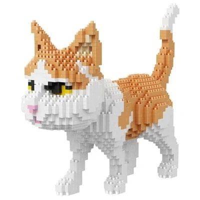 Afbeelding van Staande kat. Nanoblokken montageset. 1390 stuks