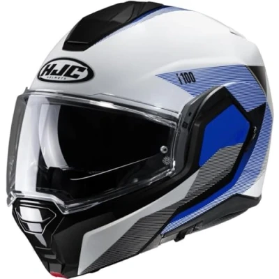 Afbeelding van HJC i100 Beston Helm, wit blauw, afmeting S voor man