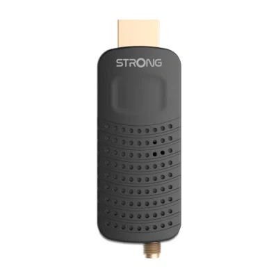 Afbeelding van STRONG SRT82 HDMI Stick TNT Full HD DVB T2 decoder, compatibel met HEVC265, tv ontvanger/tuner recorderfunctie (HDMI, Scart, USB, Dolby Digital Plus), zwart