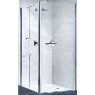 Afbeelding van Novellini Young F2B zijwand 79 81 cm helder glas chr.