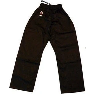 Afbeelding van Playwell Kung Fu Zwart 100% Katoen Open Legged Broek