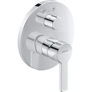 Afbeelding van Duravit b 2 afbouwdeel voor douchemengkraan met omstel 17cm chroom b24210012010