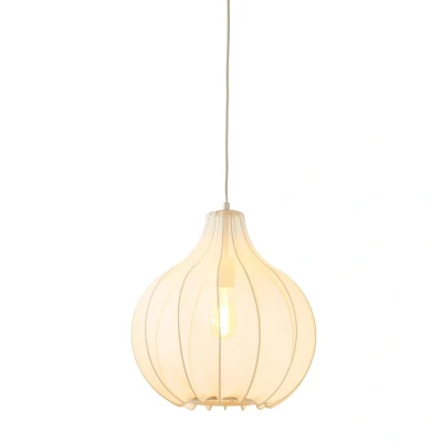 Afbeelding van Light &amp; Living Elati hanglamp Ø39 cm zand Stof