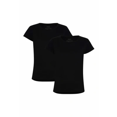 Afbeelding van Danish Endurance 2PACK Tshirt basic, Dames, Maat: XL, Jet black
