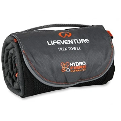 Afbeelding van Lifeventure Hydrofibre ultralichte en compacte avontuurlijke sporthanddoek supersneldrogend, zeer compact, grijs