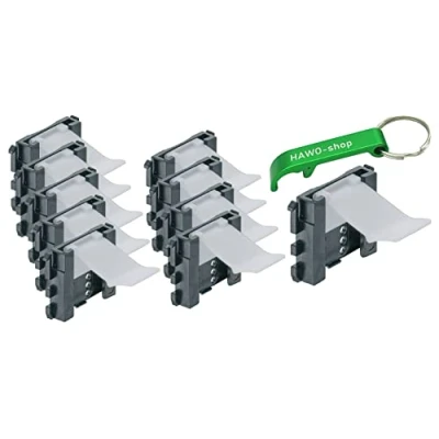 Afbeelding van 5 x sokkelhouder voor 16 mm diafragma + 3 in 1 werktuig keuken bevestiging diafragmahouder sokkelclip