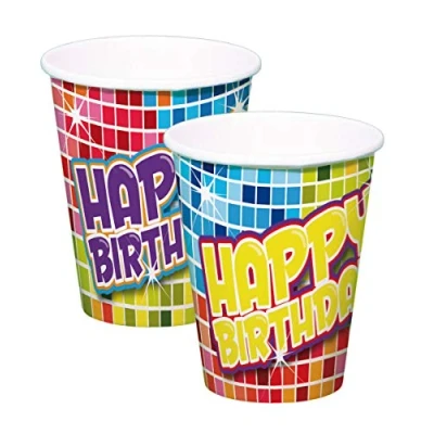 Afbeelding van Beker Birthday Blocks 6 stuks