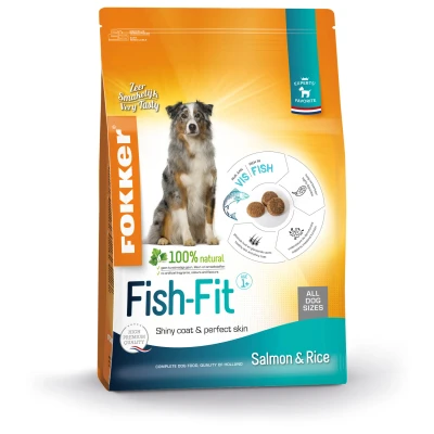 Afbeelding van Fokker Dog Fish Fit Zalm Hondenvoer 13 kg